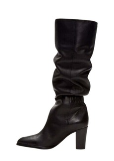 Frye June Slouch Tall Boot In Black