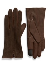 Frye Leather Seamed Tech Gloves