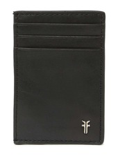 Frye Metal Logo Leather Card Case