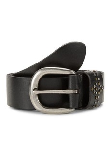 Frye Studded Trim Leather Belt