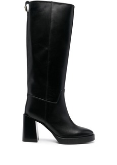 Furla 100mm Greta leather knee high boots