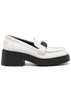 Furla 58mm logo-plaque leather loafers