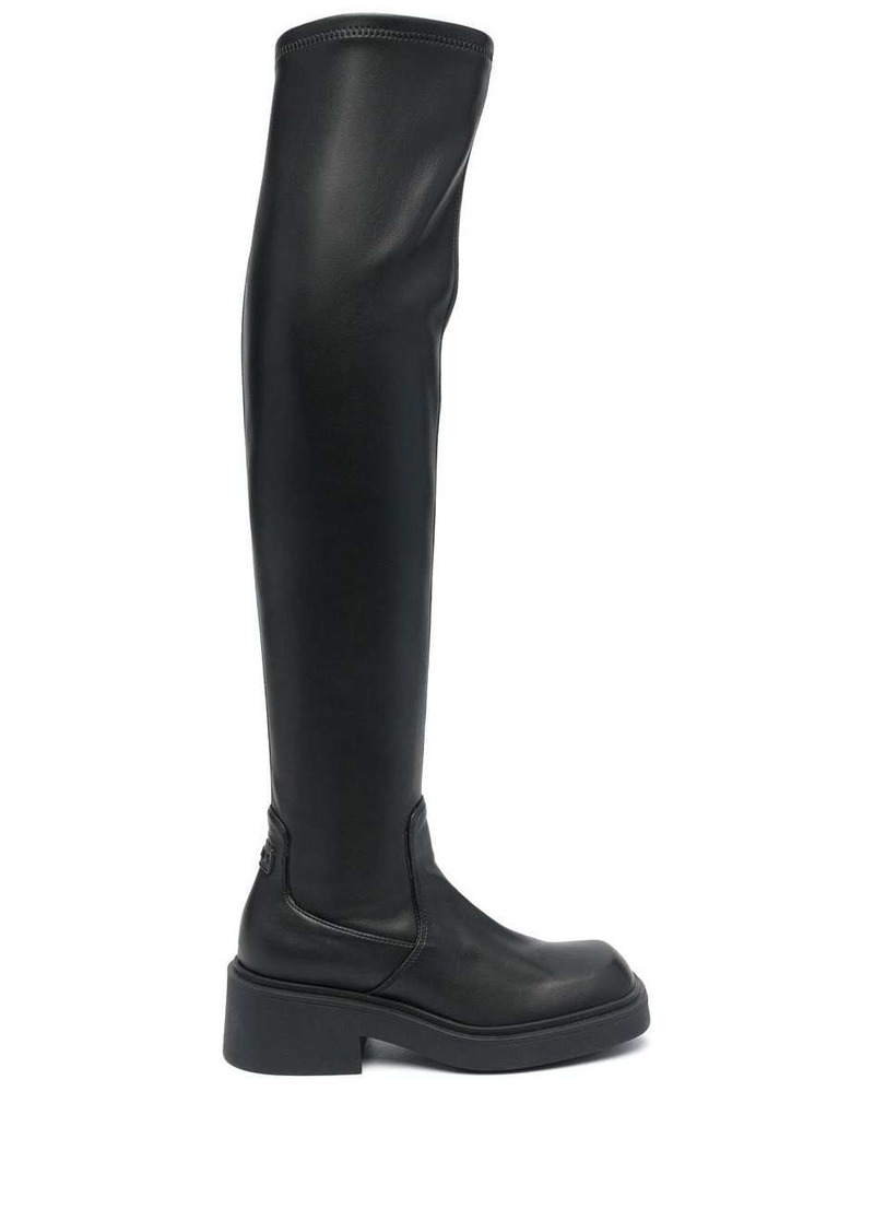 Furla Attitude leather thigh-high boots