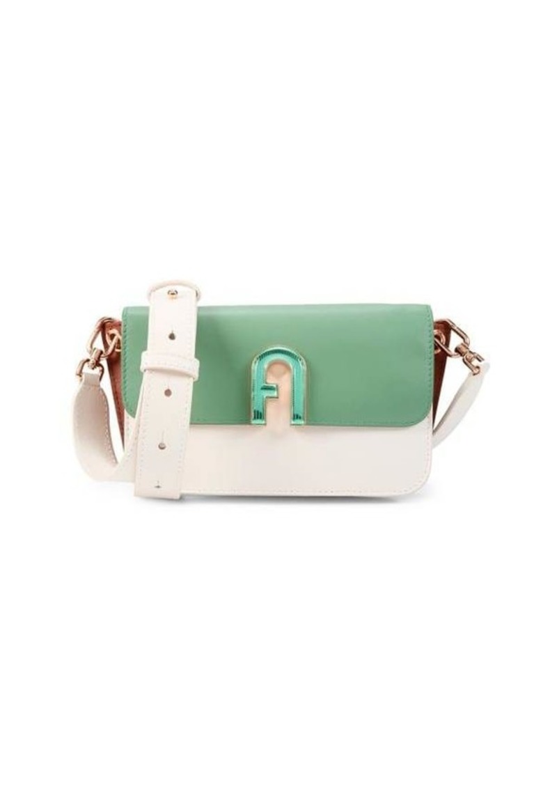 Furla Colorblock Leather Shoulder Bag