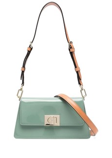 Furla fold over leather shoulder bag