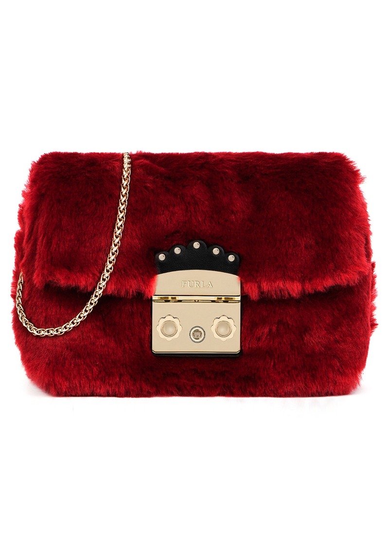 furla faux fur bag