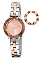 Furla Women's Club Rose Gold Dial Stainless Steel Watch