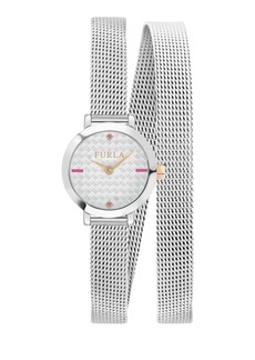 Furla Women's Vittoria Silver Dial Stainless Steel Watch