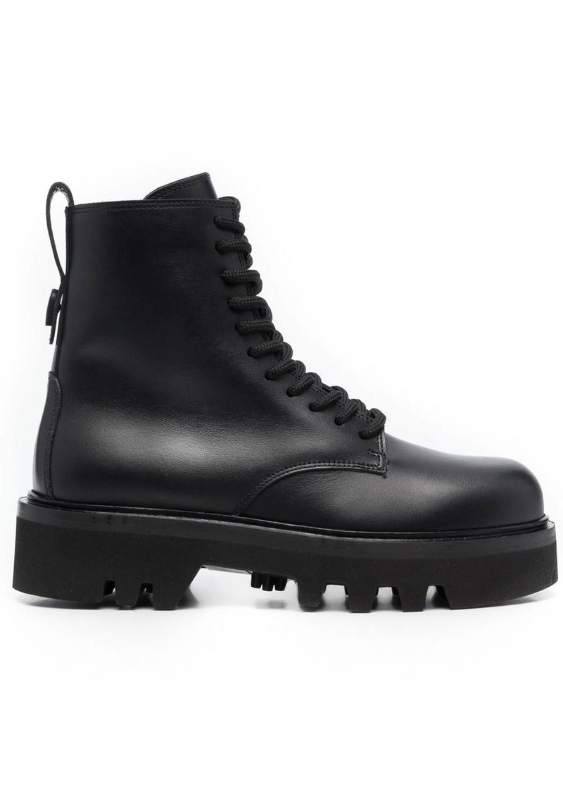 Furla lace-up leather boots