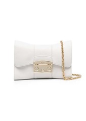 Furla logo-engraved leather crossbody bag