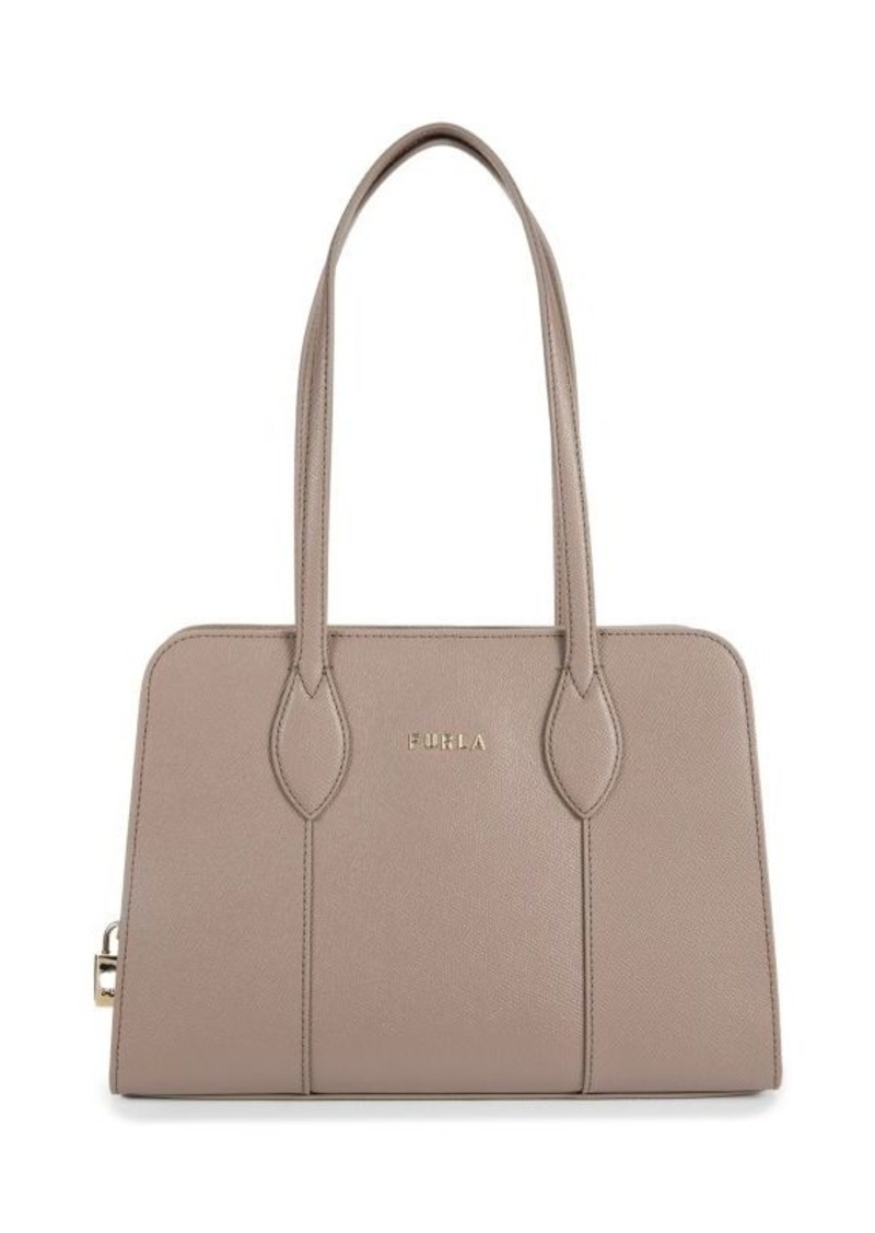 Furla Logo Leather Shoulder Bag