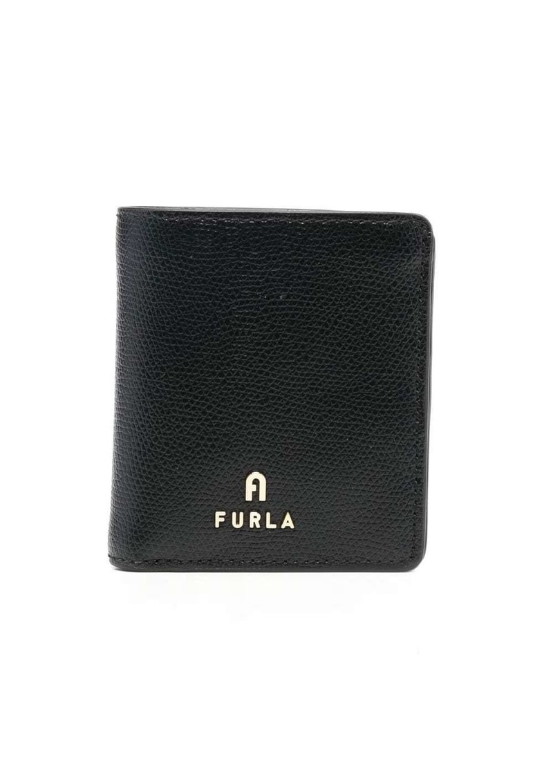 Furla logo-lettering leather wallet