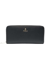 Furla logo-lettering leather wallet