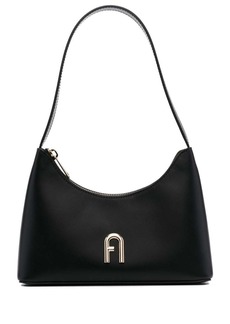 Furla logo-plaque leather shoulder bag