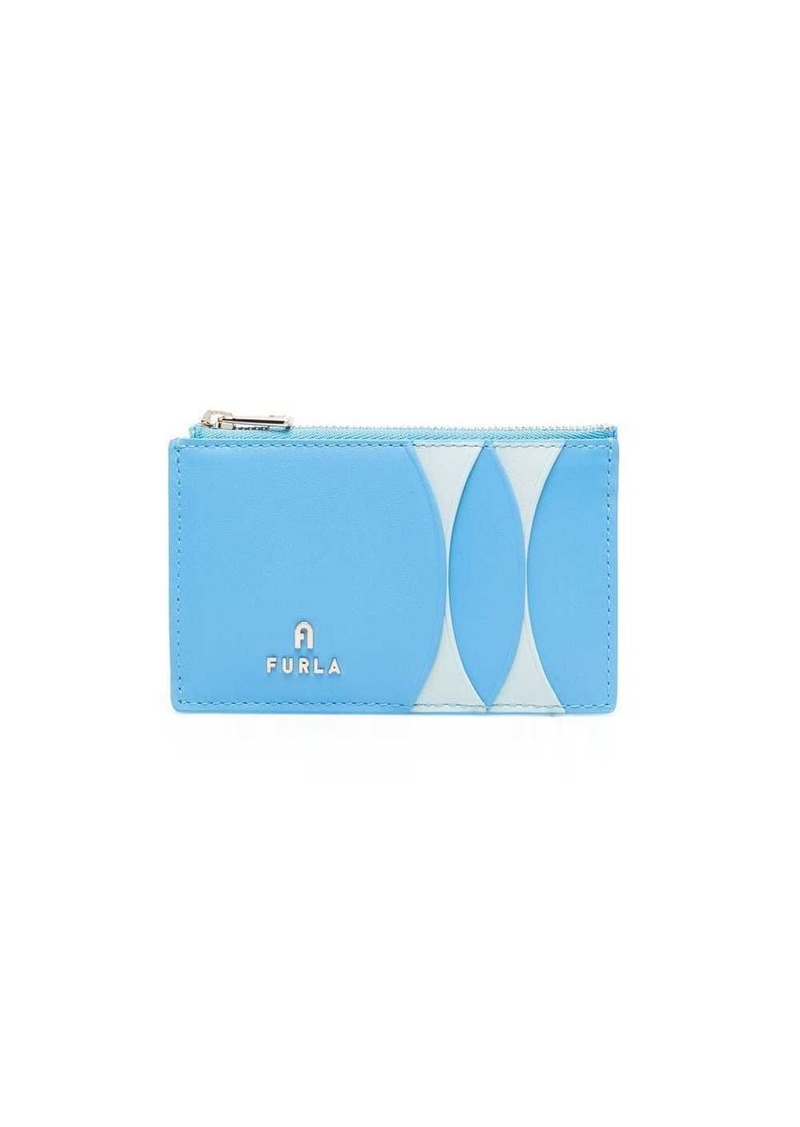 Furla logo-plaque leather wallet