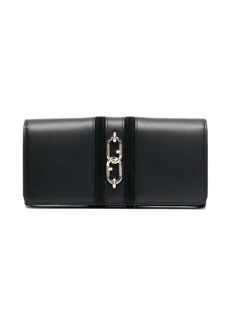 Furla logo-plaque leather wallet