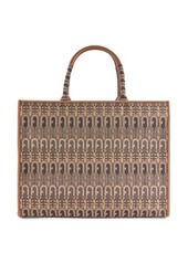 Furla Logo Print Textile Tote