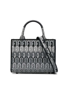 Furla monogram-jacquard tote bag