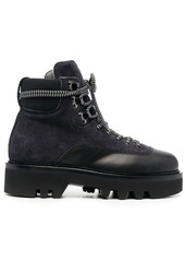 Furla panelled lace-up boots