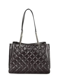 Furla Quilted Leather Tote