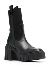 Furla ridged 95mm block-heel boots