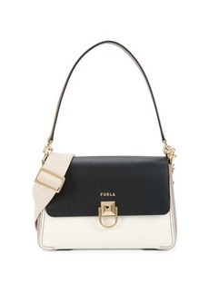 Furla Two Tone Leather Top Handle Bag