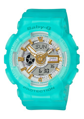 G-Shock Baby-g Women's Analog-Digital Frosted Blue Resin Strap Watch 43.4mm