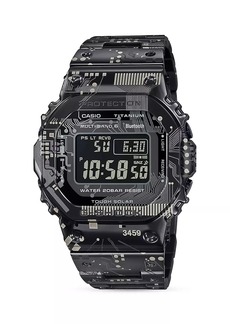 G-Shock Circuit Board Camouflage IP Stainless Steel Bracelet Watch