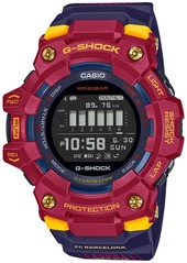 G-Shock Men's Digital Fc Barcelona Multicolor Resin Strap Watch 49mm
