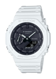 G-Shock Men's White Resin Watch, 45.4mm