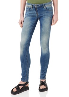 G-Star Raw Women's Lynn Zip Mid Rise Skinny Fit Jeans-Closeout