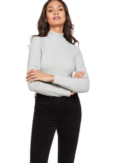 G-Star Raw Women's Ribbed Slim Fit Funnel Neck Long Sleeve Shirt  S