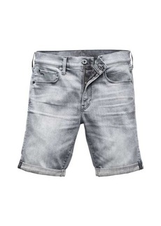 G Star Raw Denim 3301 Whiskered Slim Fit Shorts