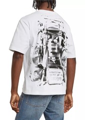 G Star Raw Denim Backpack Graphic Boxy T-Shirt