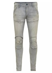 G Star Raw Denim D-5620 3D Zip Skinny Faded Jeans