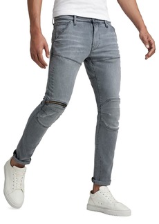 G Star Raw Denim G-STAR RAW 5620 3D Zip Knee Skinny Fit Jeans in Sun Faded