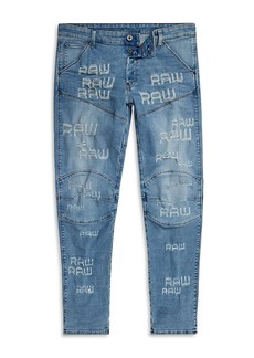 G Star Raw Denim G-star Raw Elwood Slim Fit Jeans in Aged Painted Art