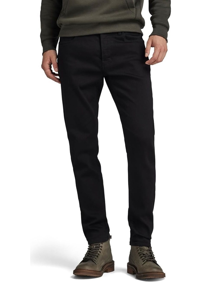 G Star Raw Denim G-STAR Raw Mens 3301 Slim Fit Jeans Pitch Black