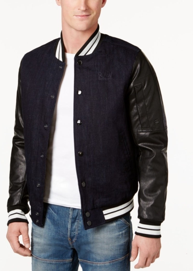 g star raw leather jacket mens