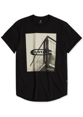 G Star Raw Denim G-Star Raw Men's Hq Oldskool Relaxed-Fit Logo Graphic T-Shirt - Dk Black