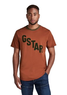 G Star Raw Denim G-Star Raw Men's Lash Graphic Crew Neck T-Shirt  S