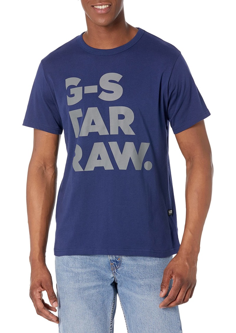 G Star Raw Denim G-Star Raw Men's Logo RAW. Holorn Short Sleeve T-Shirt  XS
