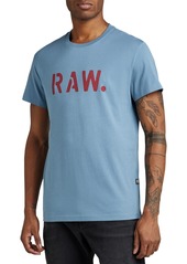 G Star Raw Denim G-Star Raw Men's Raw Stencil Logo Graphic Crewneck T-Shirt