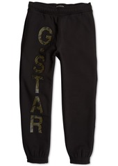 G Star Raw Denim G-Star Raw Men's Relaxed Fit Heavyweight Embroidered Logo Joggers - Dk Black