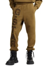 G Star Raw Denim G-Star Raw Men's Relaxed Fit Heavyweight Embroidered Logo Joggers - Kangaroo