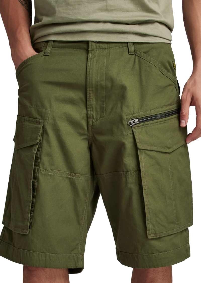 G Star Raw Denim G-Star Raw Men's Relaxed-Fit Rovic Zip Shorts - Shadow Olive