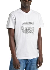 G Star Raw Denim G-star Raw Stitch Burger Cotton Logo Graphic Tee