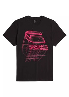 G Star Raw Denim Graphic Logo Cotton T-Shirt