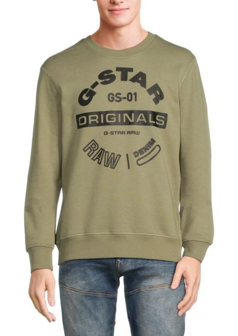 G Star Raw Denim Graphic Sweatshirt