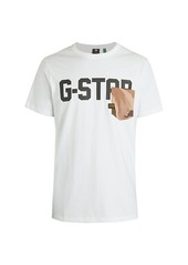 G Star Raw Denim Logo Camouflage Pocket T-Shirt